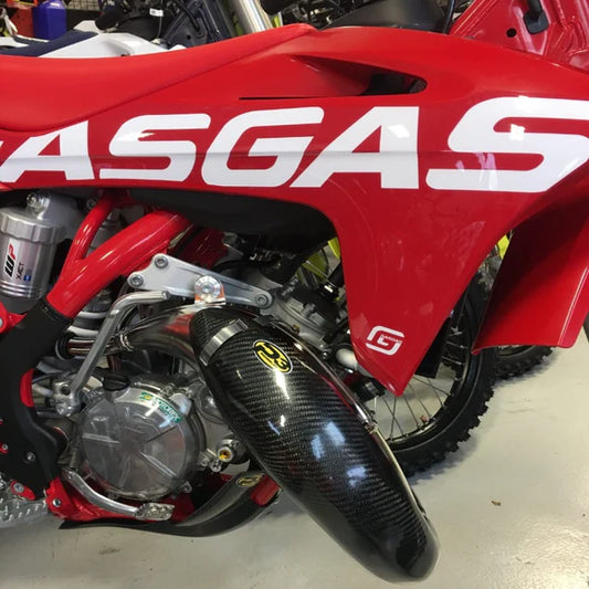 P3 CARBON - PIPE GUARD - STOCK & PRO CIRCUIT PIPES - KTM & HSQV 125/150 19-22 | GASGAS MC125 21-23