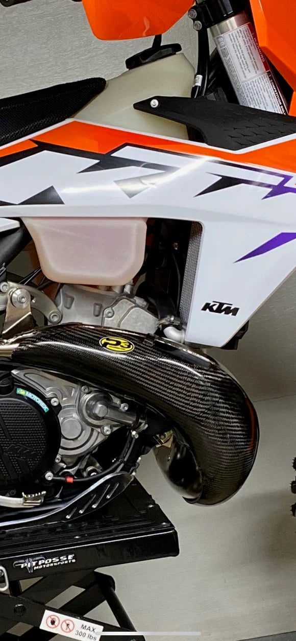 P3 CARBON - PIPE GUARD - MAXCOVERAGE - FMF GNARLY/FATTY PIPES - KTM/HQV/GASGAS 250/300 23-26