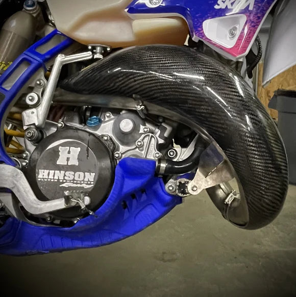 P3 CARBON - PIPE GUARD - FMF PIPE - YAMAHA 22-26 YZ125 / 23-26 YZ125X