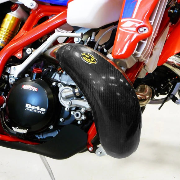 P3 CARBON - PIPE GUARD - STOCK PIPE - BETA RR 250/300 ENDURO & RACING 13-18