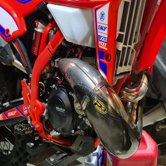 P3 CARBON - PIPE GUARD - STOCK PIPE - BETA 250/300 RR/RX/X-PRO ENDURO & RACING 19-26