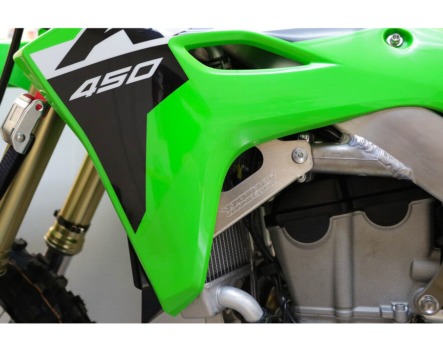 WORKS CONNECTION - RADIATOR BRACES - KAWASAKI 24-25 KX450/KX450X
