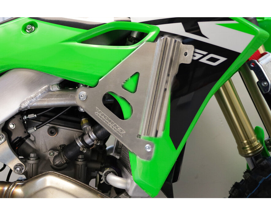 WORKS CONNECTION - RADIATOR BRACES - KAWASAKI 24-25 KX450/KX450X