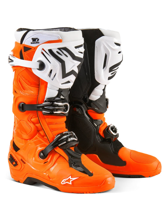 ALPINESTARS - TECH 10 ENDURO - FLUO ORANGE/BLACK/WHITE