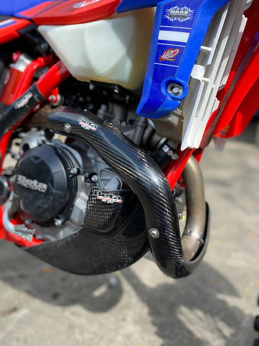 P3 CARBON - HEAT SHIELD - MAXCOVERAGE - STOCK HEADER - BETA 23-26 4 STROKES 350-500