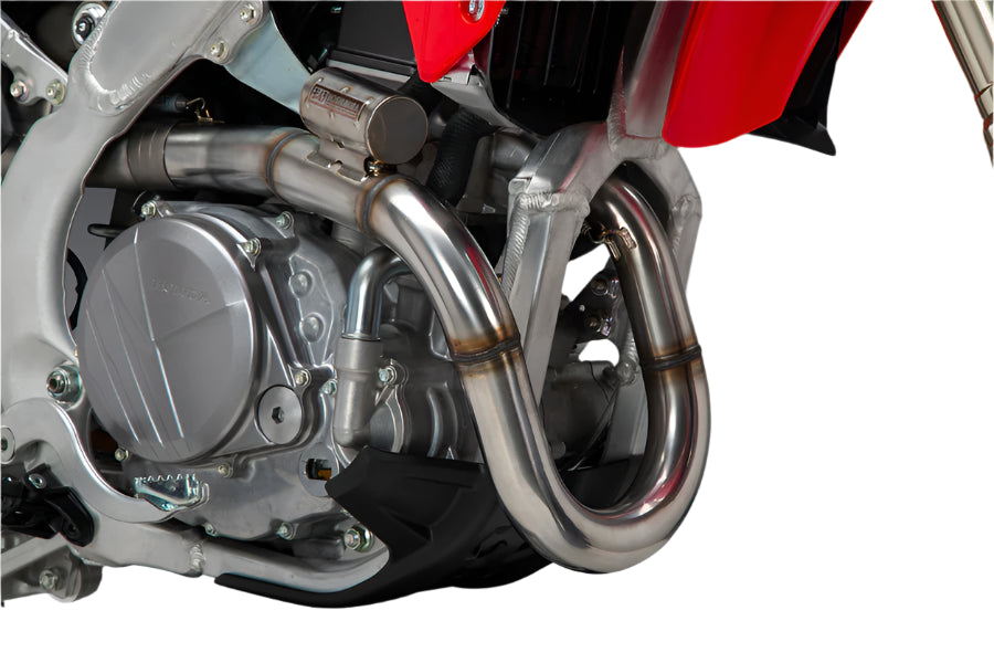 YOSHIMURA - RS-12 STAINLESS FULL EXHAUST SYSTEM W / STAINLESS SILENCER, HONDA 25 CRF450R/25 CRF450RX