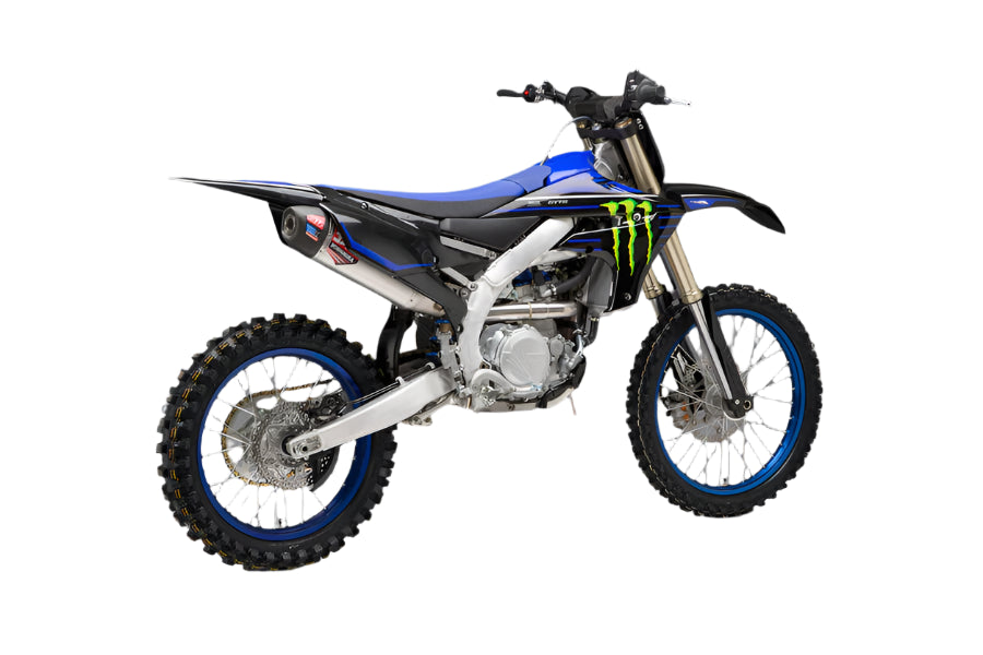 YOSHIMURA - RS-12 STAINLESS FULL EXHAUST SYSTEM W/ALU SILENCER - YAMAHA 20-22 YZ450F/21-23 YZ450FX