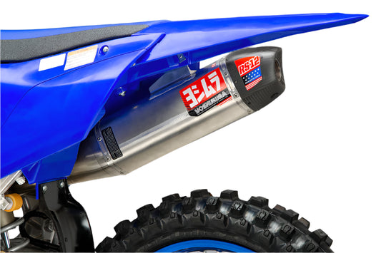 YOSHIMURA - RS-12 STAINLESS FULL EXHAUST SYSTEM W / ALU SILENCER - YAMAHA 23-26 YZ450F / 24-26 YZ450FX / 25-26 WR450F