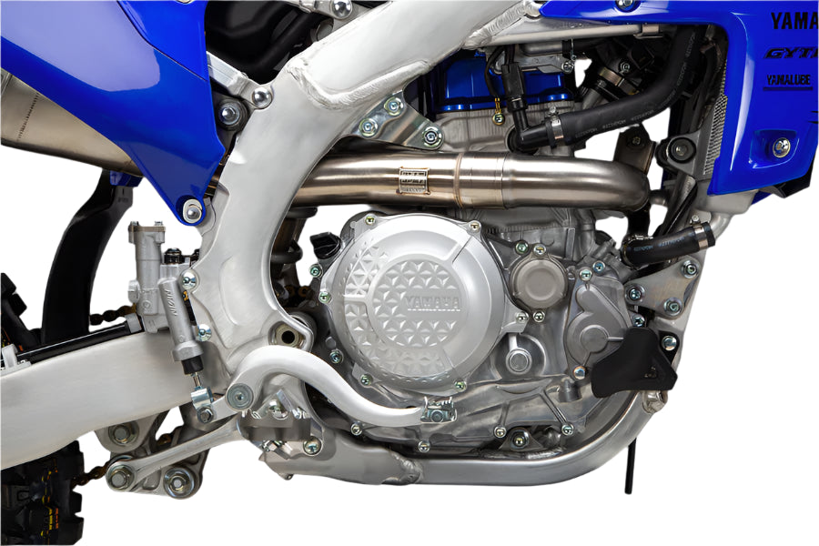 YOSHIMURA - RS-12 STAINLESS FULL EXHAUST SYSTEM W / ALU SILENCER - YAMAHA 23-26 YZ450F / 24-26 YZ450FX / 25-26 WR450F