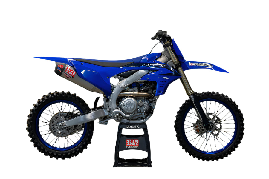 YOSHIMURA - RS-12 STAINLESS FULL EXHAUST SYSTEM W / ALU SILENCER - YAMAHA 23-26 YZ450F / 24-26 YZ450FX / 25-26 WR450F