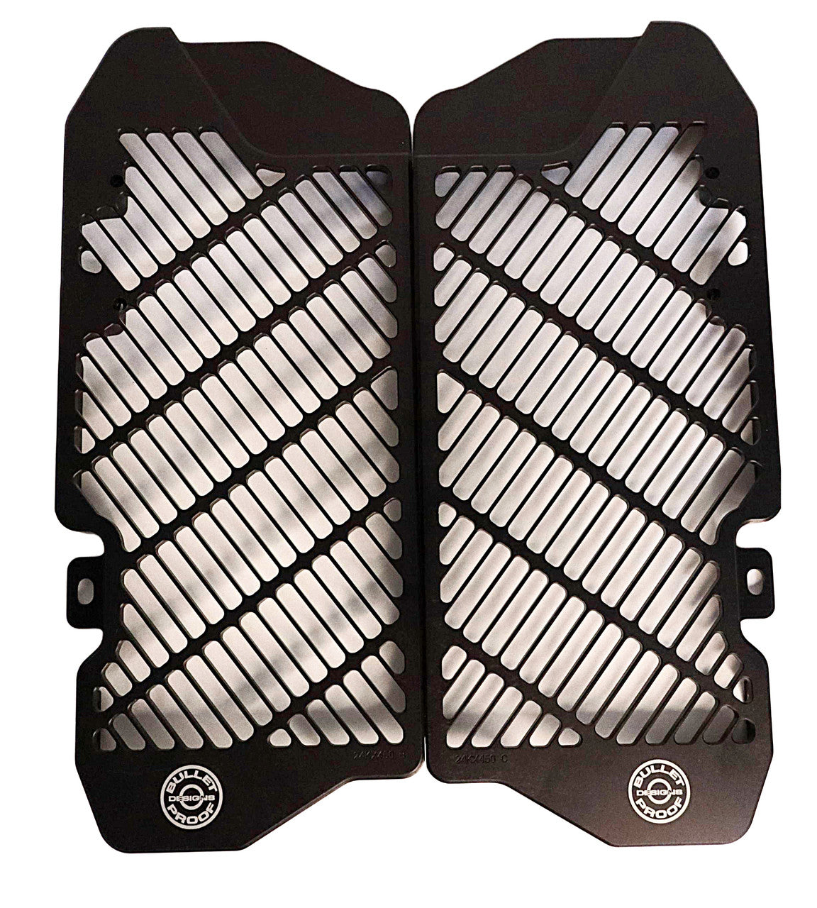 BULLETPROOF DESIGNS RADIATOR GUARDS, KAWASAKI 24+ KX450, 25 KX250