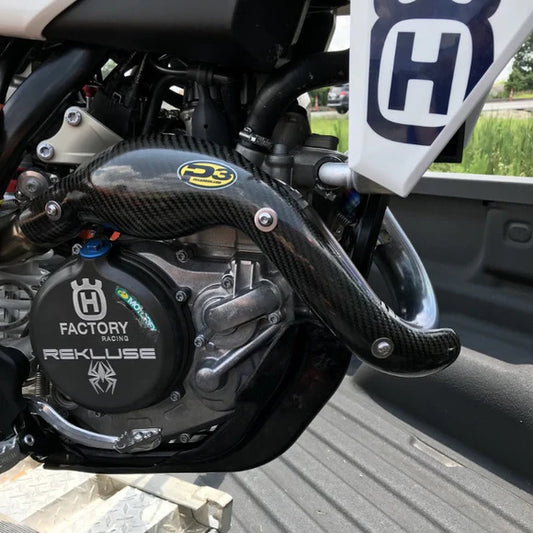 P3 CARBON - HEAT SHIELD - FMF HEADER - KTM 450 SX-F/XC-F 19-22 | HUSQ FC/FX 450 19-22 | GASGAS EX450F/MC450F 21-23 | KTM 450 SX-F F.E. 18 & 20-21 | HUSQ FC 450 R.E. 18 & 20-21