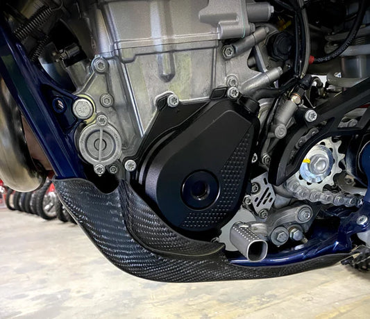 P3 CARBON - SKID PLATE - WITH LINKAGE GUARD - KTM SX-F/XC-F/EXC/SMR 450/500 / HUSQ FC/FE/FX/FS 450/500 / GASGAS 450/500 23-26