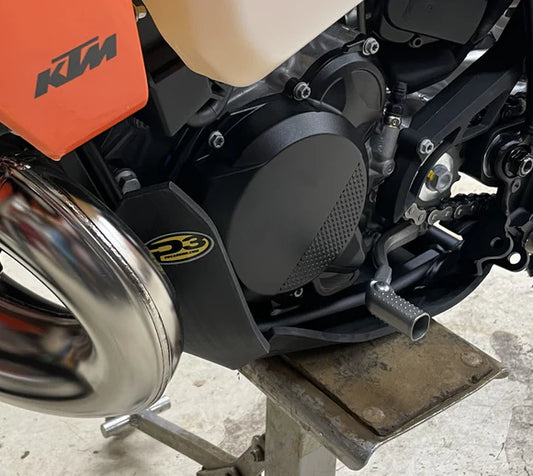 P3 CARBON - SKID PLATE - W & W/O LINKAGE GUARD - 25-26 KTM 250/300 | HUSQ 250/300 | GASGAS 250/300