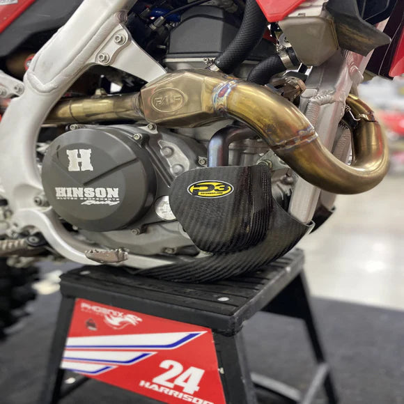 P3 CARBON - SKID PLATE - WITH LINKAGE GUARD - HONDA 21-26 CRF250/450R/RX/RWE