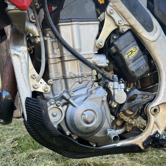 P3 CARBON - SKID PLATE - NO LINKAGE GUARD - HONDA CRF 250/450 R/RX/RWE 21-26
