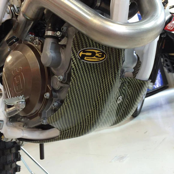 P3 CARBON - FACTORY REPLICA SKID PLATE - KTM/HUSA/HUSQ 250/350 11-16