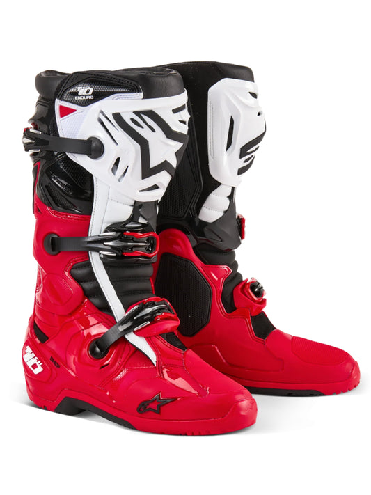ALPINESTARS - TECH 10 ENDURO - BRIGHT RED/BLACK/WHITE