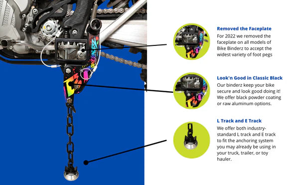 BIKE BINDERZ - DIRT BIKE L-TRACK KIT