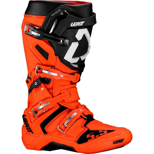 LEATT 5.5 FLEXLOCK RIDING BOOTS - MEN / WOMEN - MX - ORANGE