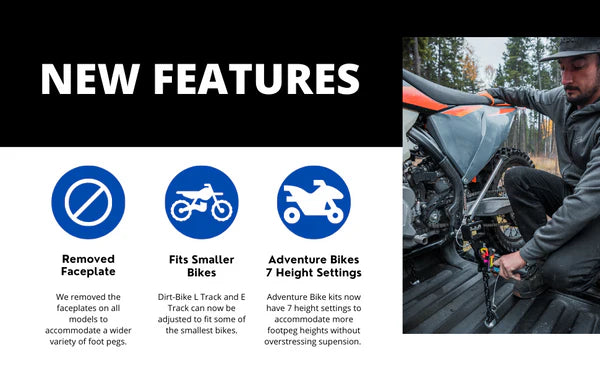 BIKE BINDERZ - DIRT BIKE L-TRACK KIT