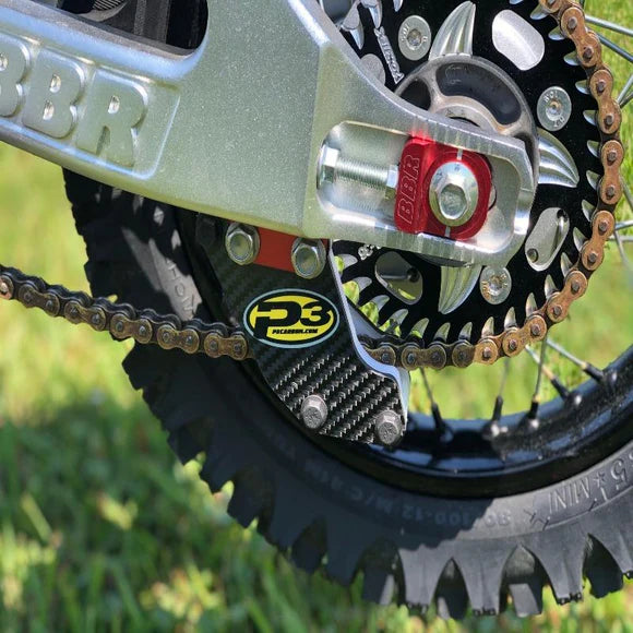 P3 CARBON - CHAIN GUIDE - HONDA CRF110 & KLX/TTR 110 BBR SWINGARM 13-26