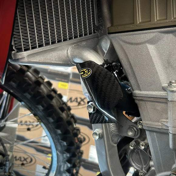 P3 CARBON - RADIATOR HOSE COVER - DUCATI DESMO 450MX 25-26 / 450 EDX 25-26