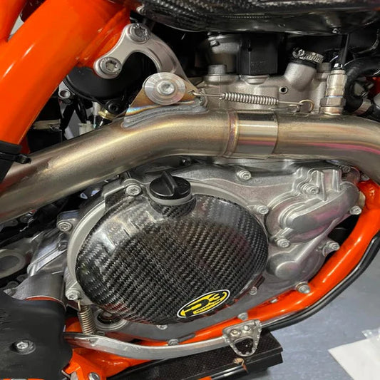 P3 CARBON - CLUTCH COVER GUARD - KTM 450 SX-F/XC-F 16-22 450 SX-F FACTORY EDITION 15-22 450/500 EXC-F 16-19