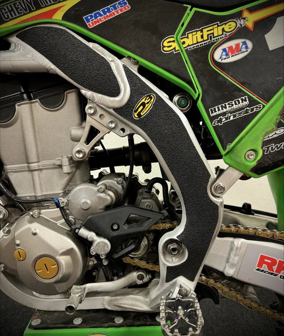 P3 CARBON - FRAME PROTECTORS - GRIP GUARD - KAWASAKI KX450(X) 24-26 KX250(X) 26
