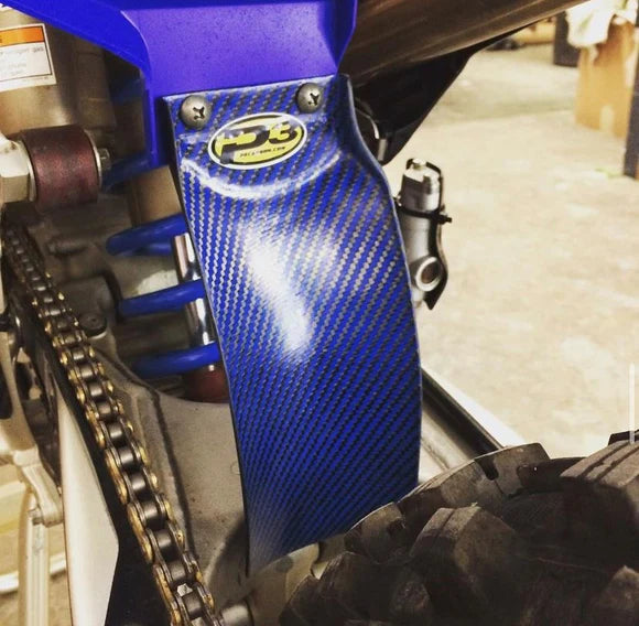 P3 CARBON - MUD FLAP/SHOCK GUARD - YAMAHA - YZ250/450F 10-18 & CURRENT YZ65 MODELS