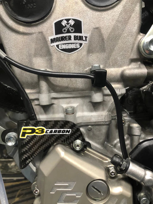 P3 CARBON - IGNITION WIRE COVER - KAWASAKI KX250 (F/X/XC) 21-24