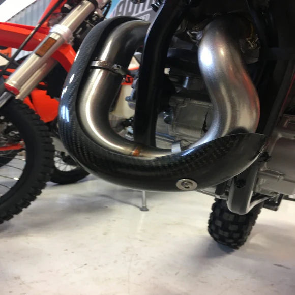P3 CARBON HEAT SHIELD MAXCOVERAGE, KTM 350 EXC-F/XCF-W, HUSQVARNA FE 350(S) 20-23