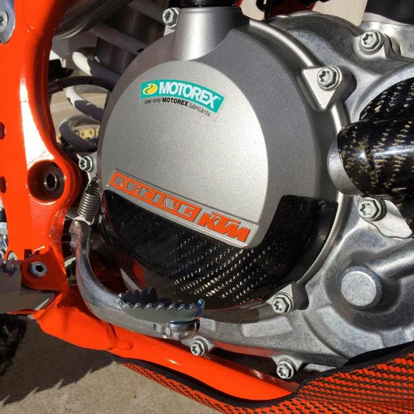P3 CARBON - CLUTCH COVER GUARD - KTM 450/500 12-15