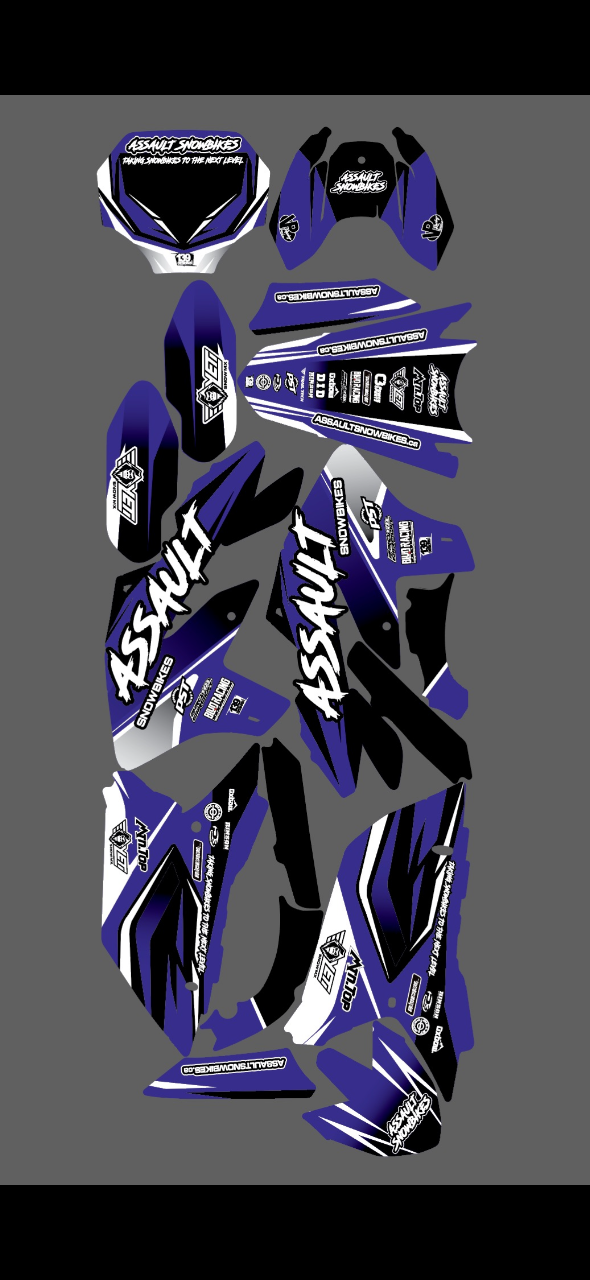 ASSAULT MOTO - GRAPHIC KITS - 139 DESIGNS (BIKE ONLY)