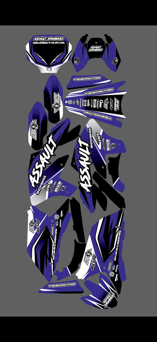 ASSAULT SNOWBIKES - GRAPHIC KITS - 139 DESIGNS (BIKE ONLY)
