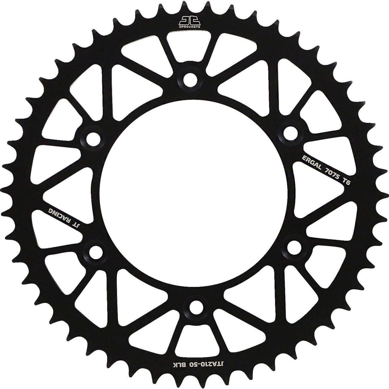 JT SPROCKETS - 520 RACELITE ALUMINUM REAR SPROCKETS - JTA210.**BLK - BETA / HONDA