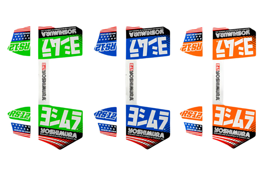 YOSHIMURA - RS-12 SILENCER OE BRANDED 4 PIECE DECAL KIT