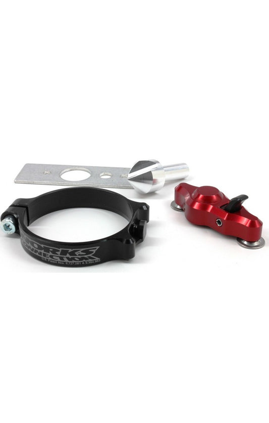 WORKS CONNECTION HOLESHOT DEVICE - PRO LAUNCH - 12-401 - RED - YAMAHA YZ85 19-25