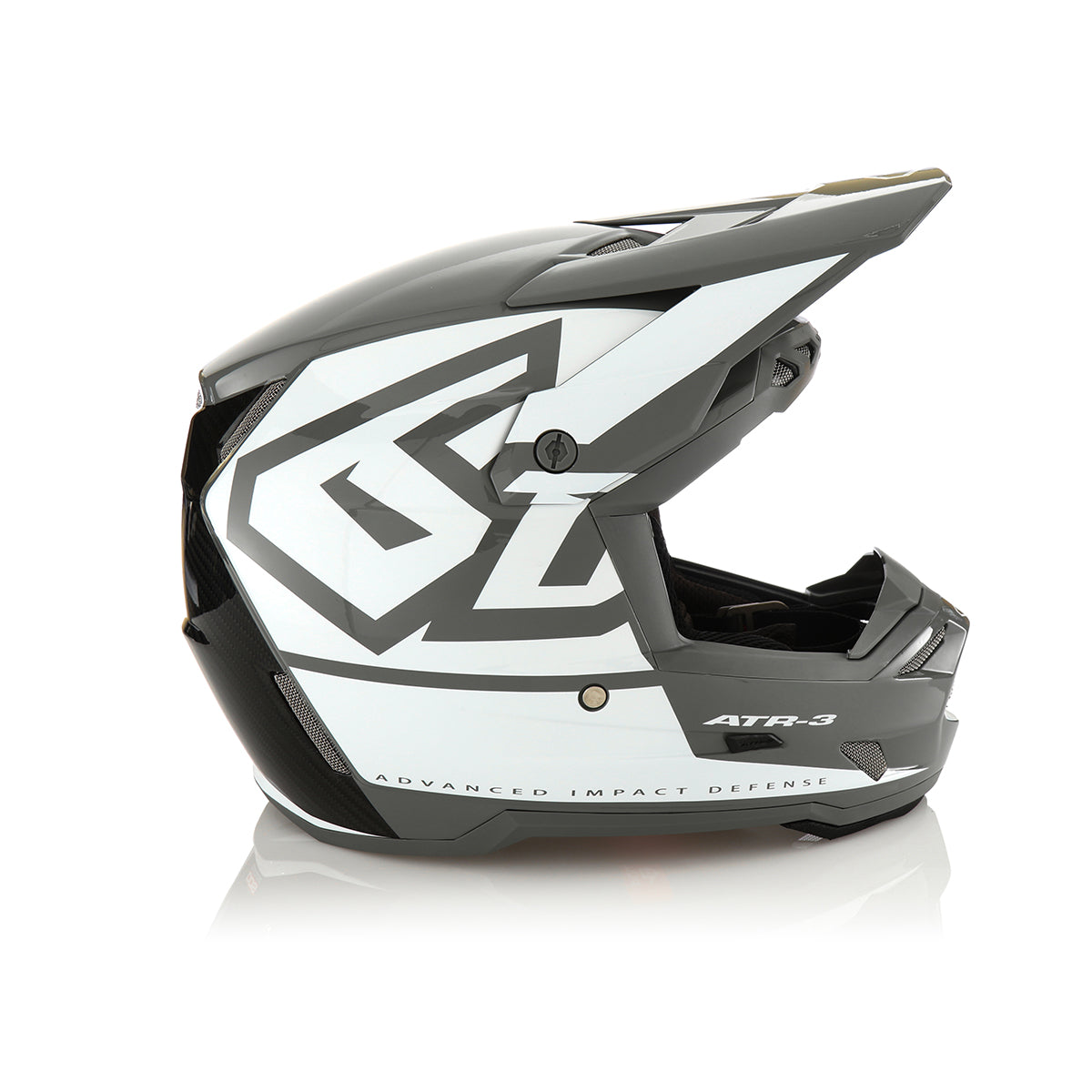 6D HELMETS - ATR-3 - HEX GLOSS WHITE
