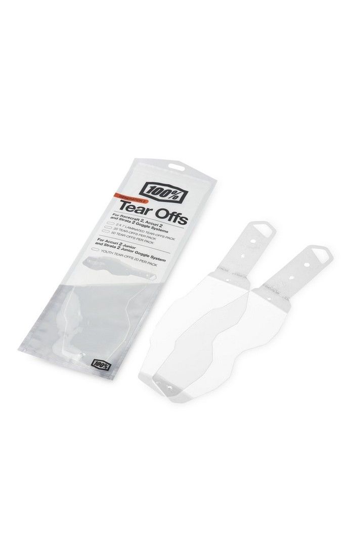100% GENERATION 2 RC2/AC2/ST2 GOGGLE TEAR-OFFS