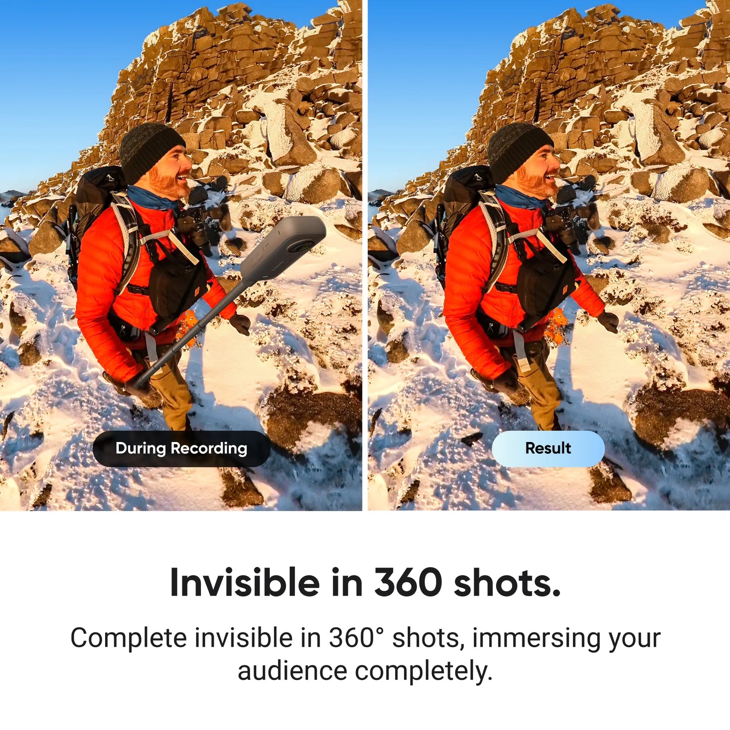 INSTA360 - INVISIBLE ACTION SELFIE STICK