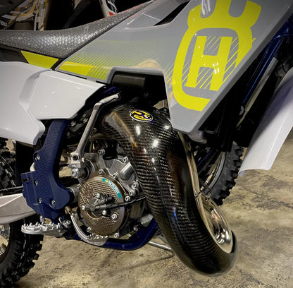 P3 CARBON - PIPE GUARD - STOCK PIPE - KTM 65SX | HUSQ TC65 | GASGAS MC65 24-26