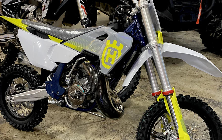 P3 CARBON - PIPE GUARD - STOCK PIPE - KTM 65SX | HUSQ TC65 | GASGAS MC65 24-26