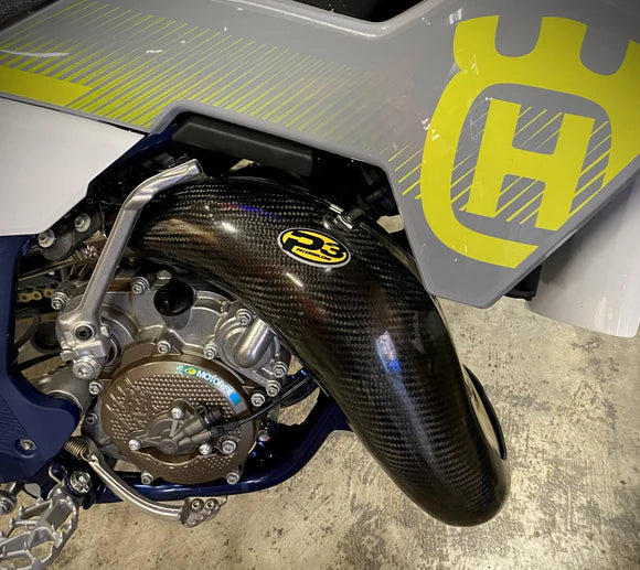 P3 CARBON - PIPE GUARD - STOCK PIPE - KTM 65SX | HUSQ TC65 | GASGAS MC65 24-26