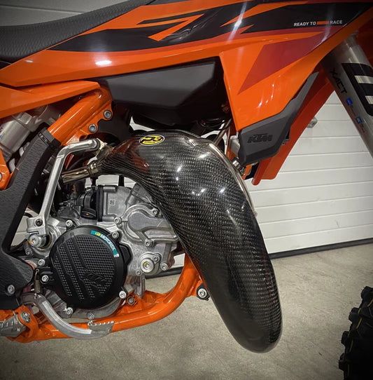 P3 CARBON - PIPE GUARD - STOCK PIPE - KTM SX/XC 85 | HUSQ TC 85 | GASGAS MC 85 25-26