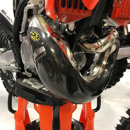 P3 CARBON - PIPE GUARD - STOCK PIPE - KTM/HQV/GASGAS MULTIPLE 250/300 MODELS 19-23