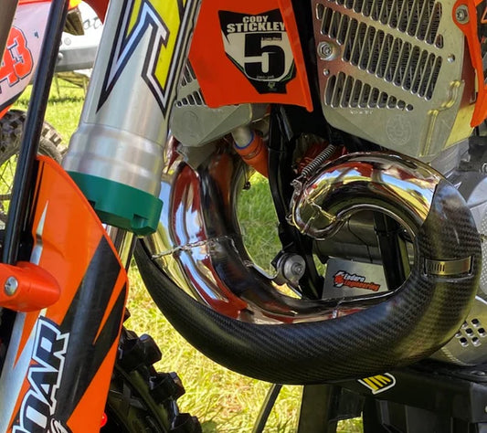 P3 CARBON - PIPE GUARD - MAXCOVERAGE - NEW FMF FATTY PIPES-READ DESCRIPTION - KTM/HQV/GASGAS 250/300 19-23