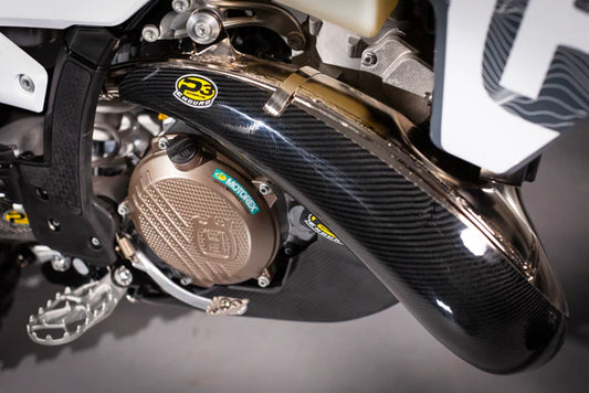 P3 CARBON - PIPE GUARD - MAXCOVERAGE - STOCK PIPE - KTM / HUSQ / GASGAS 250/300 23-26