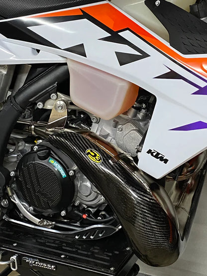 P3 CARBON - PIPE GUARD - MAXCOVERAGE - FMF GNARLY/FATTY PIPES - KTM/HQV/GASGAS 250/300 23-26