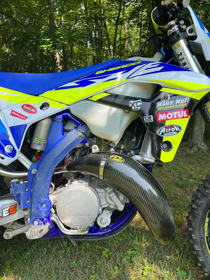 P3 CARBON - PIPE GUARD - MAXCOVERAGE - STOCK PIPE - SHERCO 125 MODELS 17-26
